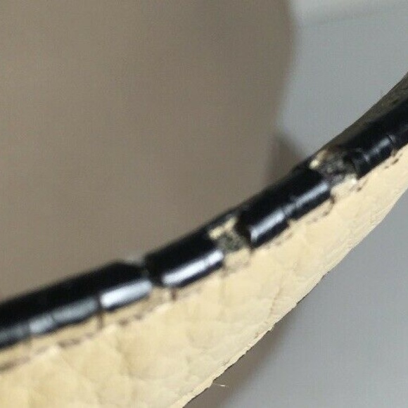 Tignanello Large Beige Leather Satchel Shoulder Bag - Picture 7 of 8